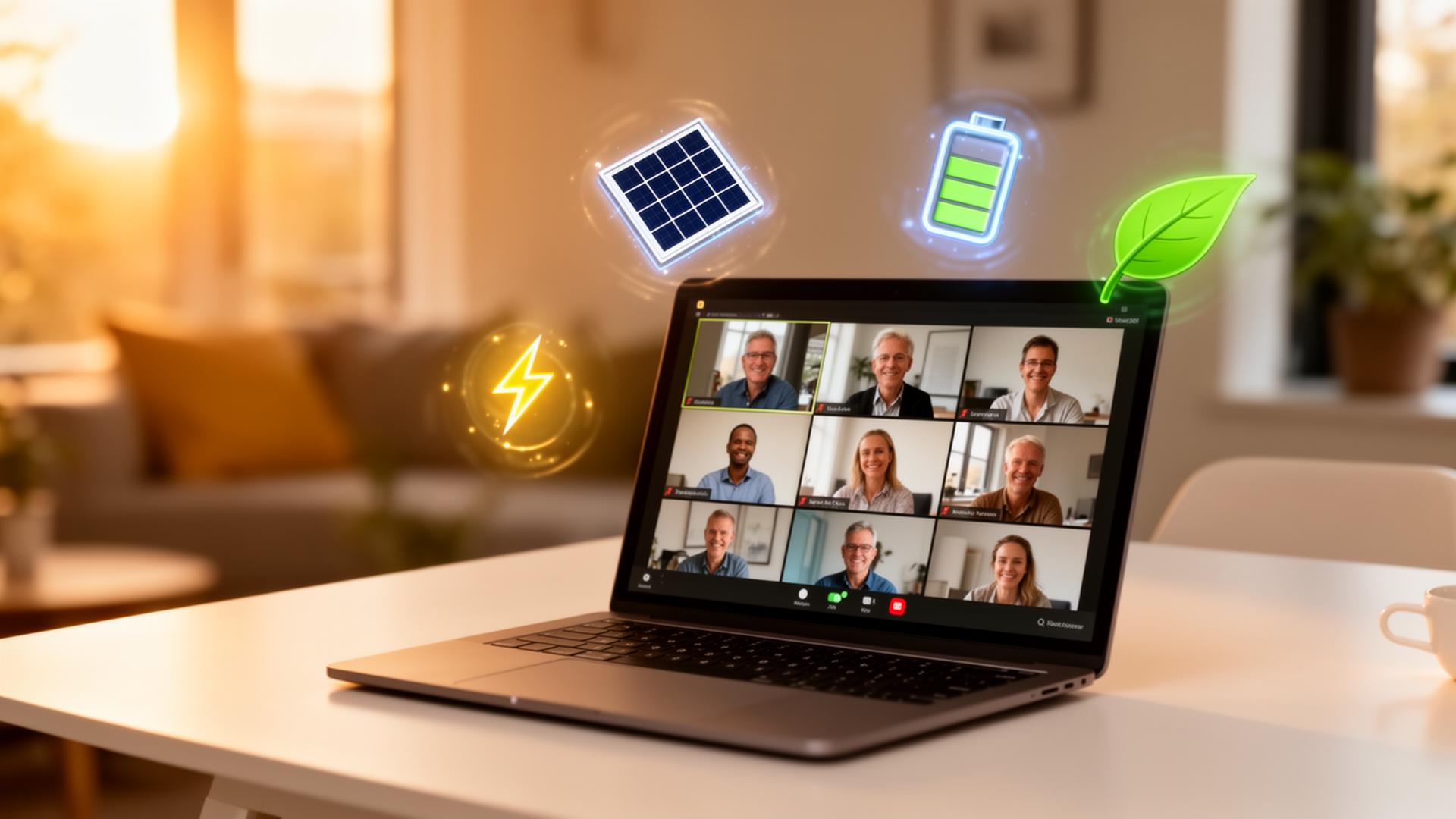 Huishouden volgt een online energie-webinar